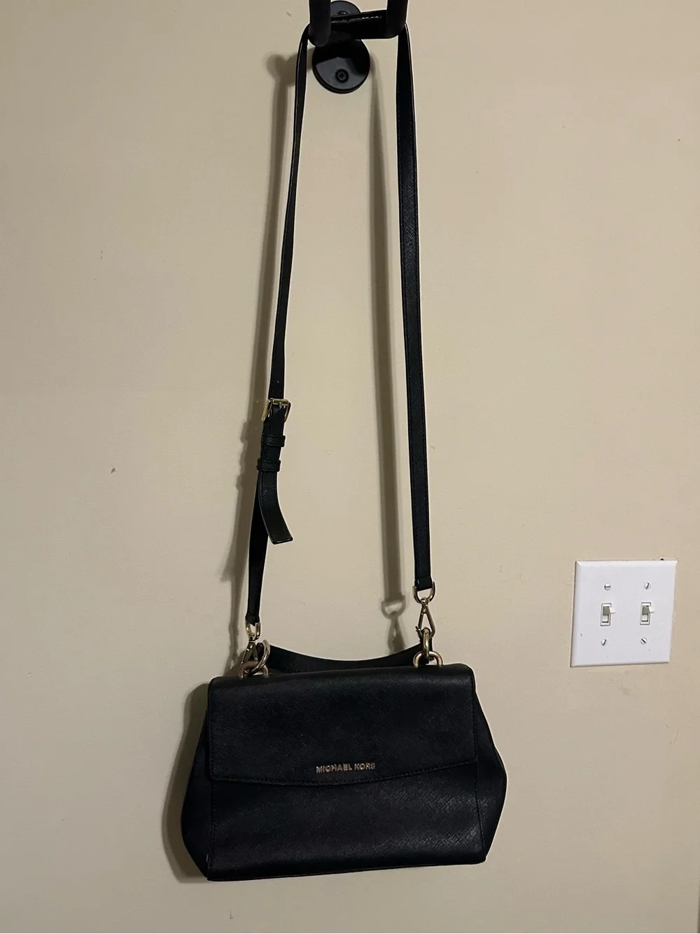 Michael Kors Ava Small Satchel, Black